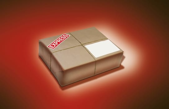 Package on red