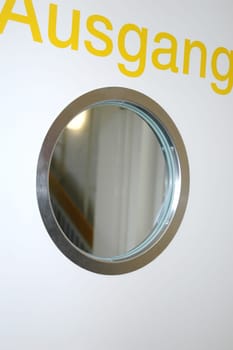 Door with round window