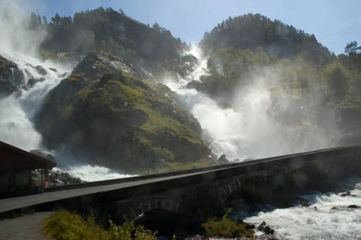 Twin waterfall Latefoss