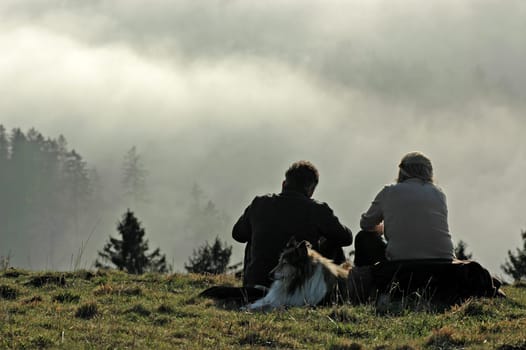 above the clouds