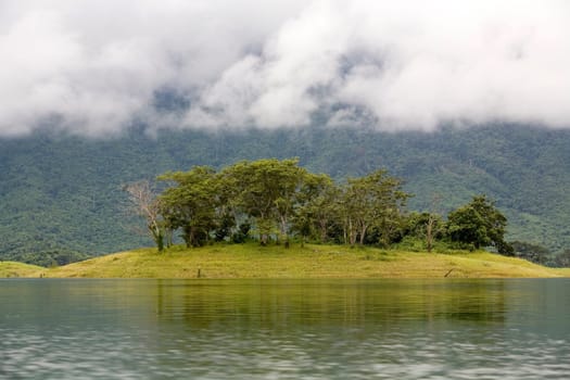 Nam Ngum Reservoir in Laos
