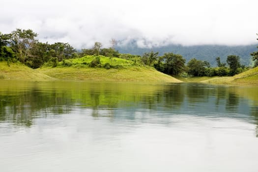 Nam Ngum Reservoir in Laos