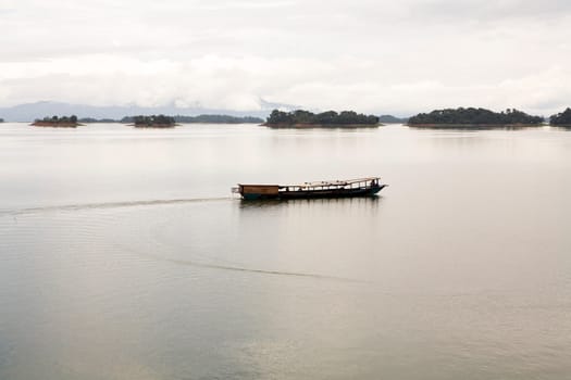 Nam Ngum Reservoir in Laos