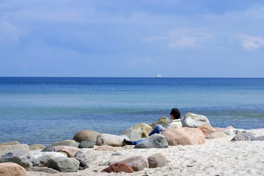 Overlooking the sea