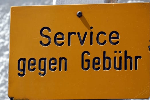 Service for a fee