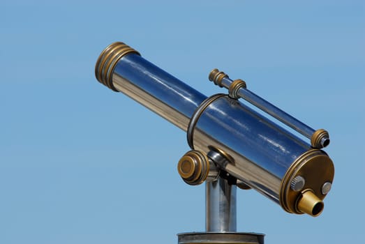... this nostalgic telescope stands on Notre Dame de la Garde in Marseille...