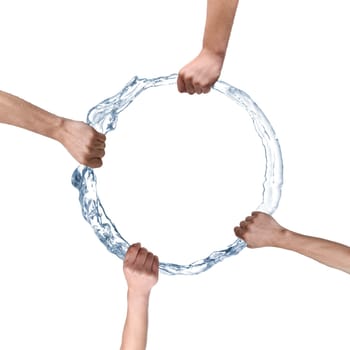 teamwork without portrait