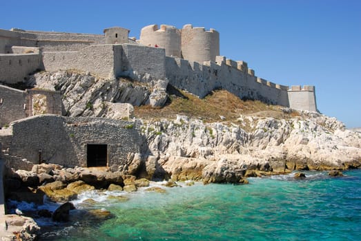 Château dIf in front of Marseille