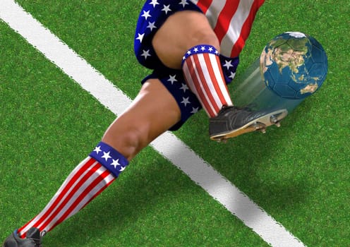 stupid man kick the world