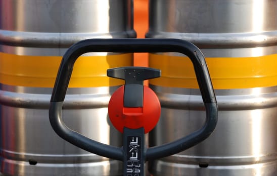 Barrels on a pallet