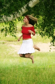 happy in nature