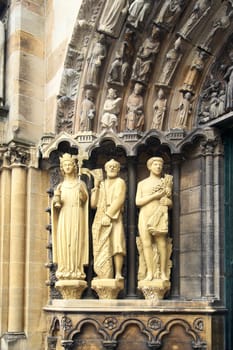 Church figures on the left