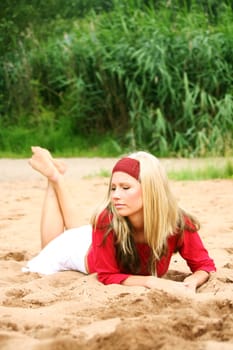 relaxation on the beach
