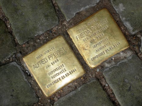 Remembrance of deported Jews in Minden (Westphalia)