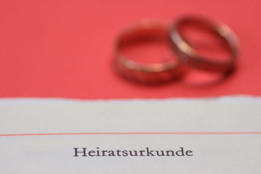 Marriage certificate