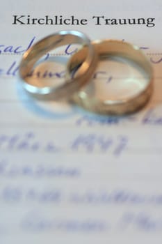 Church wedding ceremony