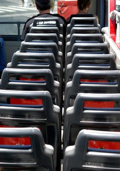 Seats on a bus