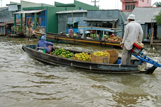 Floating Market,Cai Rang,Vietnam