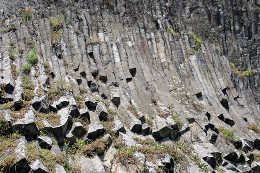 Basalt columns at the Parkstein