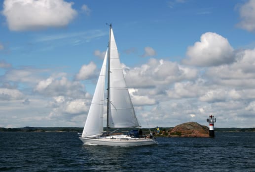 Sailing through the archipelago paradise in Sweden