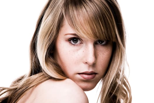 Beauty portrait of a young woman