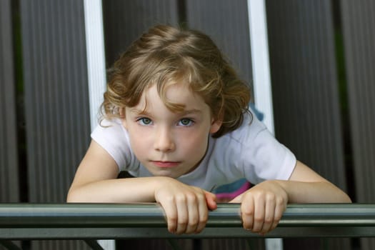 Child looking up