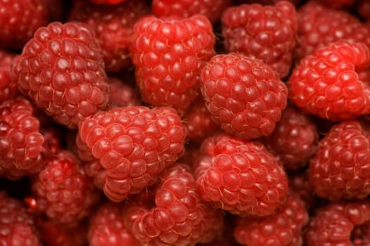 Raspberries background