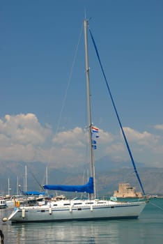 Sailboat in the harbor