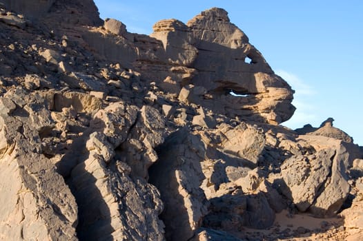 Rock formation Acacus,lIBYEN