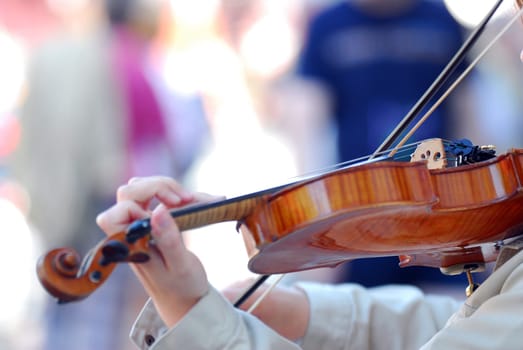 Violin playing