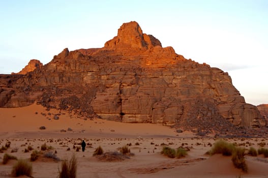 In the Akakus Mountains,Libya