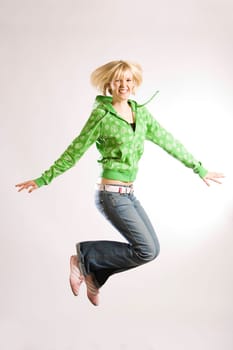 Young Woman in Jump VII