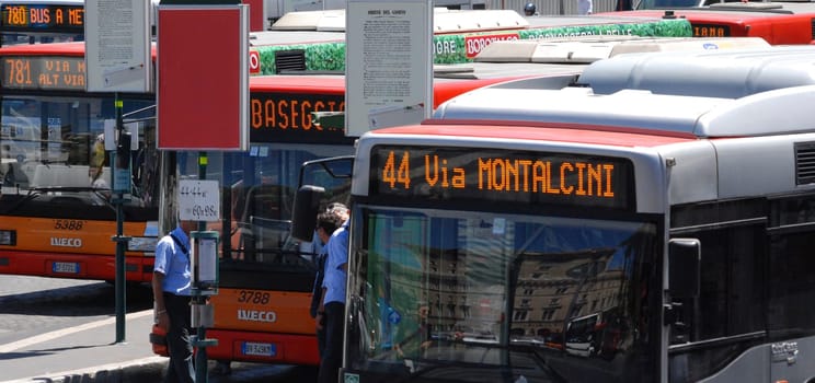 Bus station in Rome