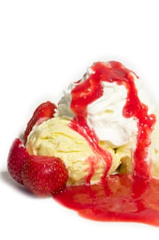 Strawberry ice cream