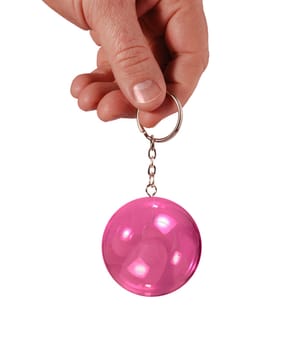 Soap bubble as a key ring