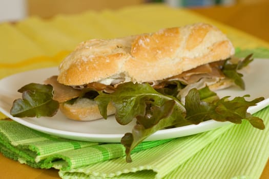 Ham baguette