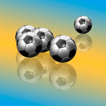 5 footballs
