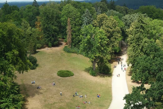 seen from above