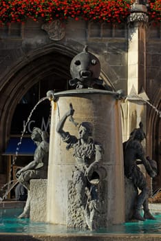 Fish fountain in Munich