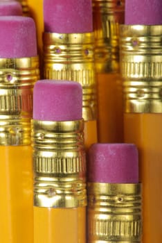 Pencils in close-up