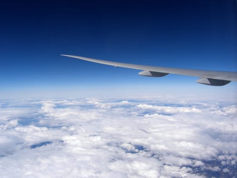 Above the clouds...
