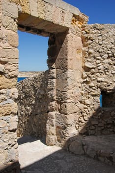 At the Château dIf in front of Marseille