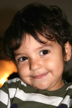 ... my niece's almost two-year-old son,the youngest member of our family.