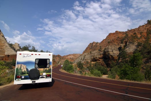 Campers in Zion National Park