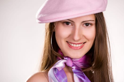 Portrait of a fashionable young woman