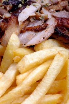 Gyros with fries