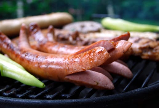 Two sausages