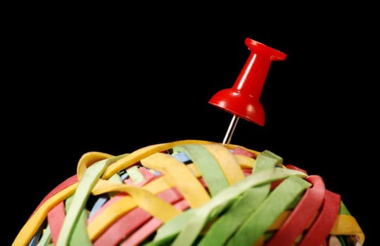 Rice purposes in a rubber ball