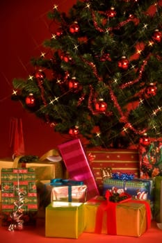 Gifts under the Christmas tree