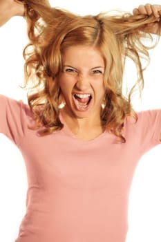 screaming woman